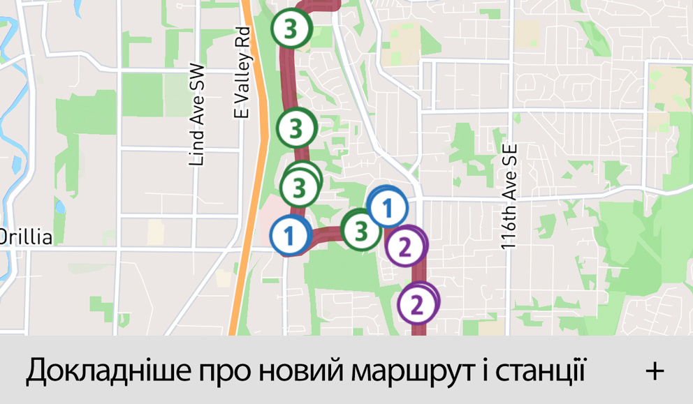 Інтерактивна карта особливостей станції